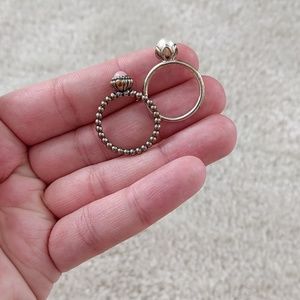 Pandora Stacking Rings sz 8/8.5